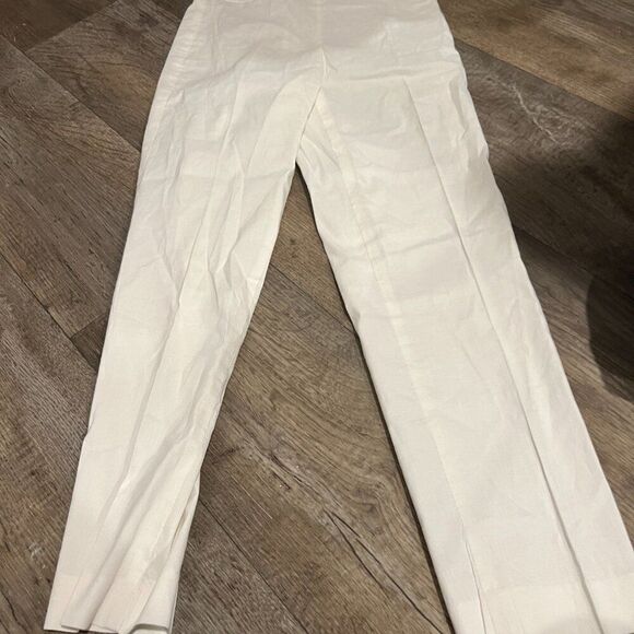 Theory 00 linen blend pull on pants - Picture 3 of 8